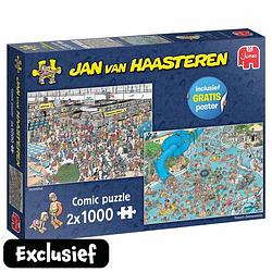 Foto van Jumbo jan van haasteren 2024 special 2-in-1 vertrekhal + tropisch zwemparadijs - 2 x 1000 stukjes