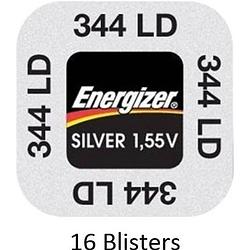 Foto van 16 stuks (16 blisters a 1 stuk) energizer zilver oxide knoopcel 344/350 ld 1.55v