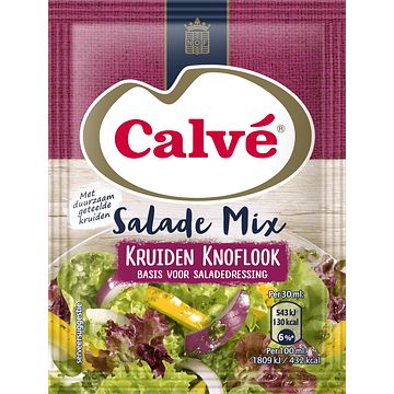 Foto van Calve salade mix kruiden knoflook 8g bij jumbo