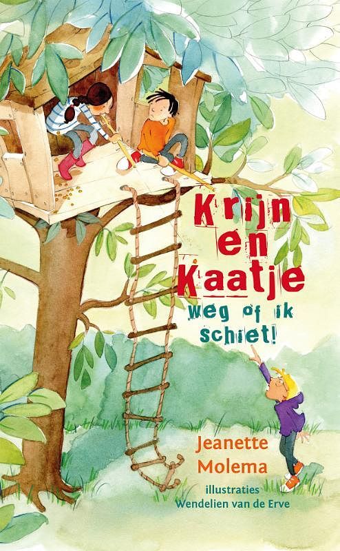 Foto van Krijn en kaatje - weg of ik schiet! - jeanette molema - hardcover (9789085435136)