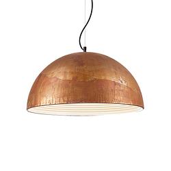 Foto van Ideal lux - folk - hanglamp - metaal - e27 - bruin