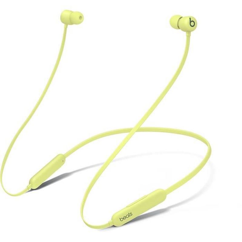 Foto van Beats by dre - beats flex - draadloze hoofdtelefoon met batterijduur van één dag - in-ear - bluetooth - yuzu yellow