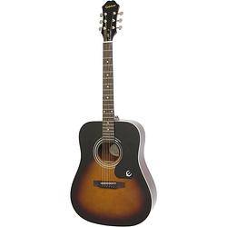 Foto van Epiphone songmaker dr-100 vintage sunburst akoestische westerngitaar