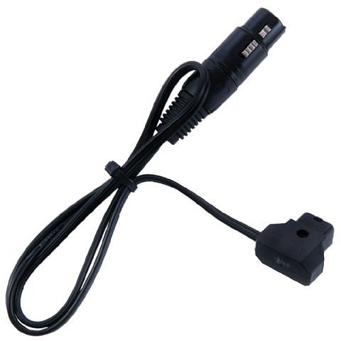 Foto van Rolux 4-pins xlr female plug met male d-tap rl-c3