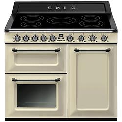 Foto van Smeg tr103ip2 inductie fornuis wit