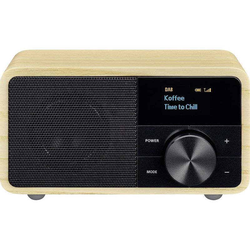 Foto van Sangean genuine mini ddr-7 radio dab+, vhf (fm) aux, bluetooth hout