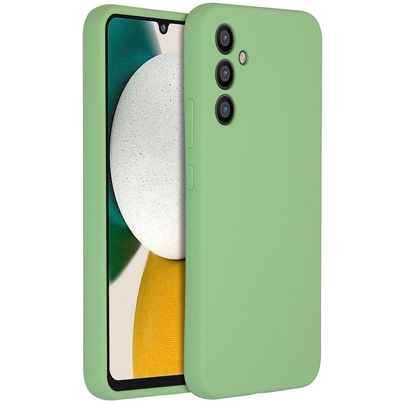 Foto van Accezz liquid silicone backcover samsung galaxy a34 (5g) telefoonhoesje groen