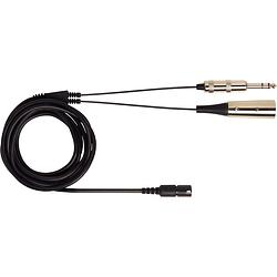 Foto van Shure bcasca-xlr3qi xlr/6.3 mm reservekabel voor brh440m, brh441m