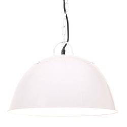 Foto van The living store hanglamp industriële stijl - 106 cm - wit ijzer - e27 fitting - max 25w