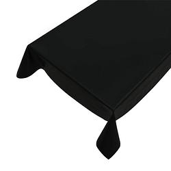 Foto van Tafelzeil/tafelkleed zwart 140 x 245 cm - tafelzeilen