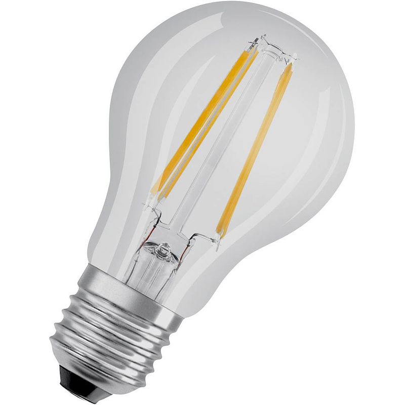 Foto van Osram 4058075112216 led-lamp energielabel e (a - g) e27 peer 4 w = 40 w warmwit (ø x l) 60 mm x 105 mm 1 stuk(s)