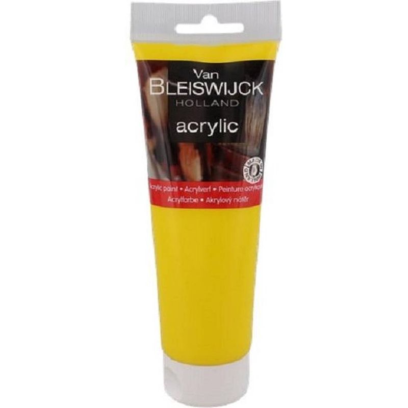 Foto van Acrylverf primair geel - tube 250 ml