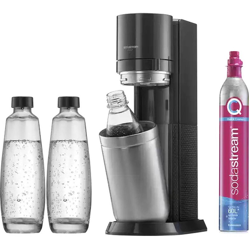 Foto van Sodastream duo titan promo-pack 2 glazen karaffen 1l + 1 fuse 1l