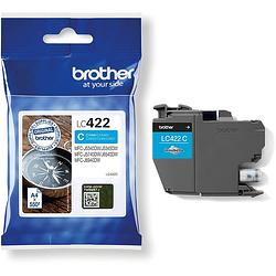 Foto van Brother inktcartridge, 550 pagina's, oem lc-422c, cyaan 5 stuks