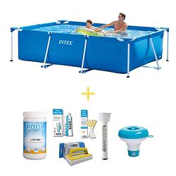 Foto van Intex zwembad - frame pool - 260 x 160 x 65 cm - inclusief ways onderhoudspakket