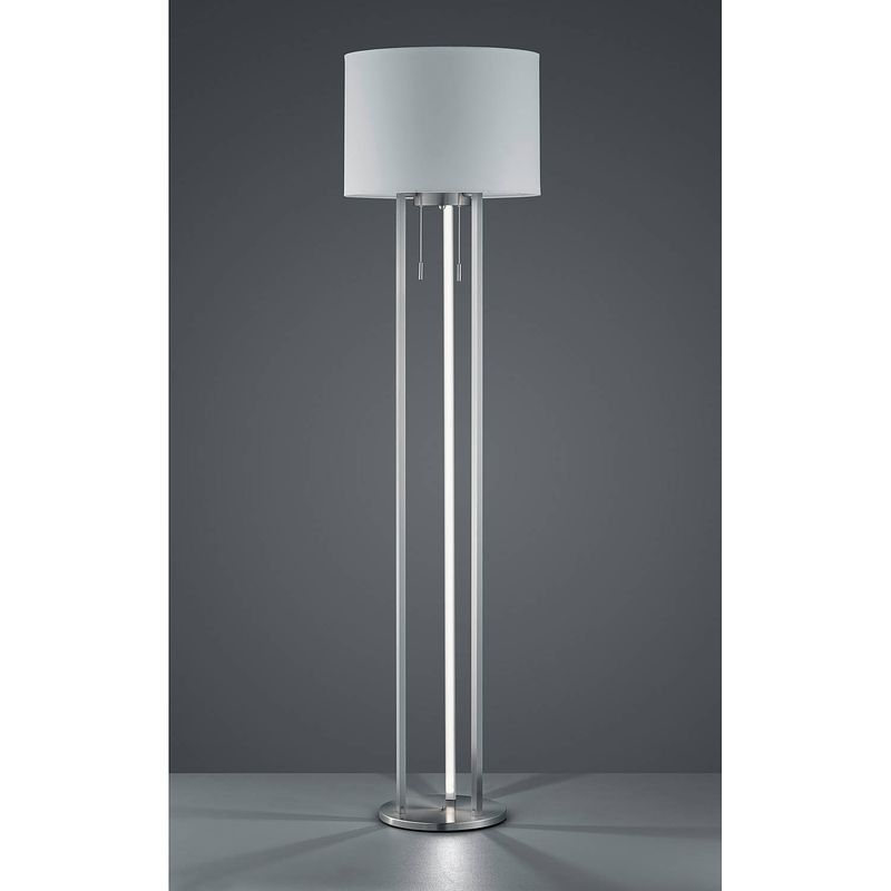 Foto van Moderne vloerlamp tandori - metaal - grijs