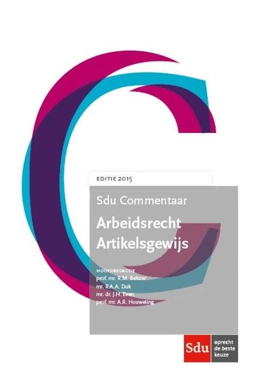 Foto van Sdu commentaar arbeidsrecht artikelsgewijs. - paperback (9789012396134)