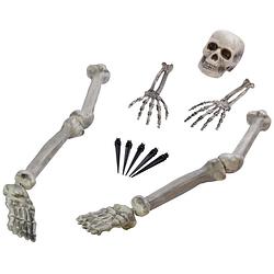 Foto van Halloween horror thema kerkhof decoratie skelet/botten set - feestdecoratievoorwerp