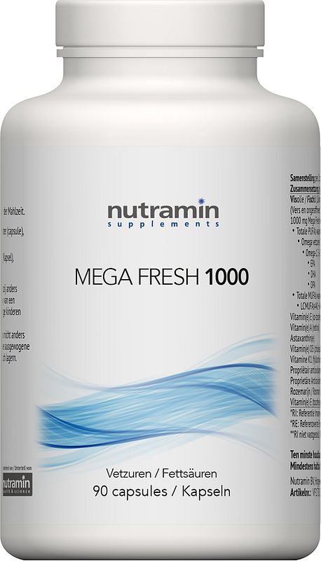Foto van Nutramin mega fresh 1000 capsules