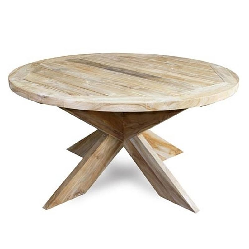 Foto van Van der leeden - tuintafel teak diameter120