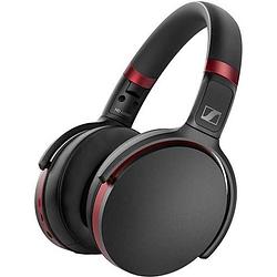 Foto van Sennheiser hd 458bt over ear koptelefoon bluetooth, kabel zwart/rood noise cancelling vouwbaar, headset, klankregeling, volumeregeling, touchbesturing