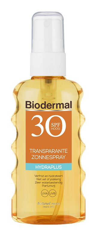 Foto van Biodermal hydraplus transparante zonnespray spf30