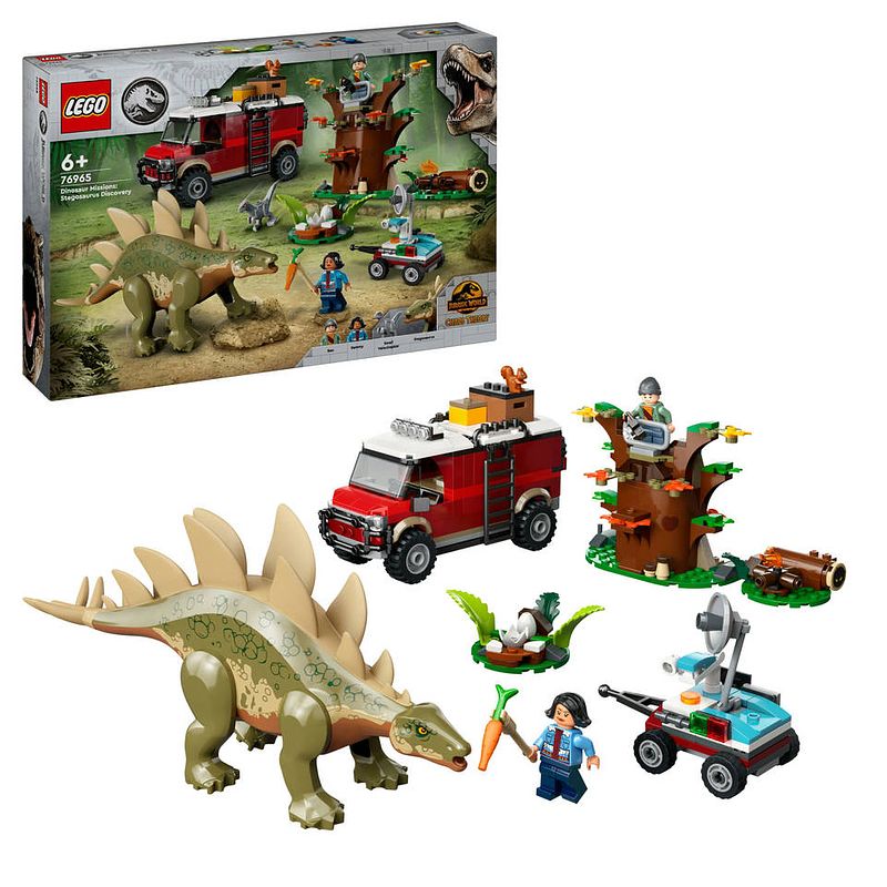 Foto van Lego jurassic world dinosaurusmissies: stegosaurus ontdekking 76965