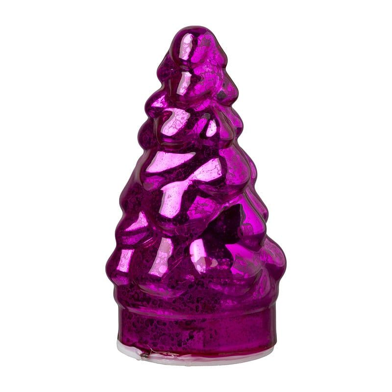 Foto van Lampje kerstboom klein - fuchsia - ø7x12 cm