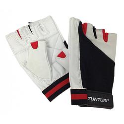Foto van Tunturi fitness-handschoenen fit control lichtgrijs/zwart