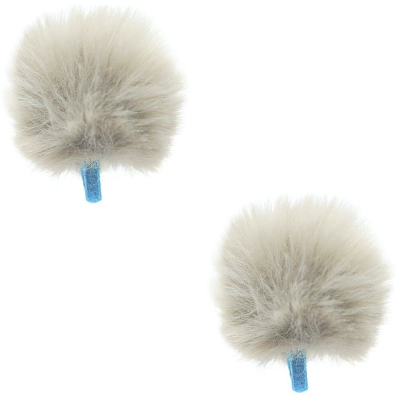 Foto van Radius mini urchin white (pair) windscherm voor dasspeldmicrofoons (set van 2)