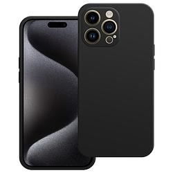 Foto van Just in case premium liquid color tpu case voor apple iphone 15 pro max telefoonhoesje zwart