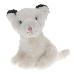 Foto van Tender toys knuffel lynx 30 cm pluche wit