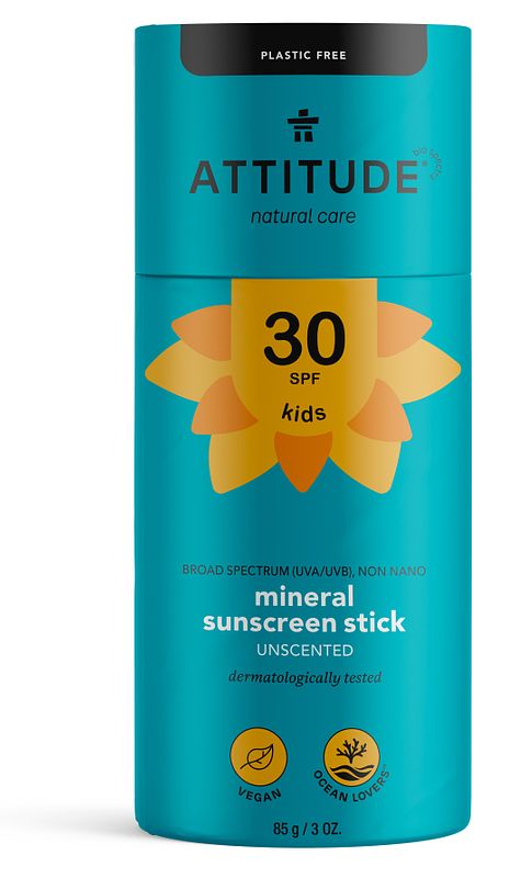 Foto van Attitude spf30 mineral sunscreen stick kids