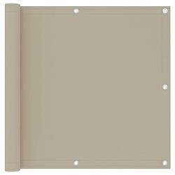 Foto van Vidaxl balkonscherm 90x300 cm oxford stof beige