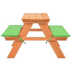 Foto van Infiori kinderpicknicktafel met banken 89x79x50 cm massief vurenhout