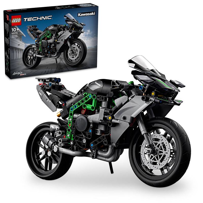 Foto van Lego technic kawasaki ninja h2r motor 42170