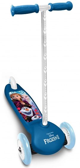 Foto van Disney frozen 3 wiel kinderstep meisjes voetrem blauw s