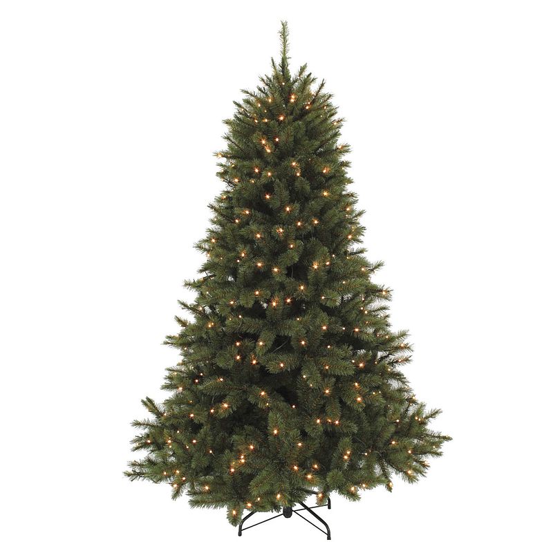 Foto van Triumph tree - forest frosted pine kunstkerstboom donkergroen led d157 h230 cm