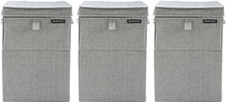 Foto van Brabantia 3 wasboxen 35 liter - grey