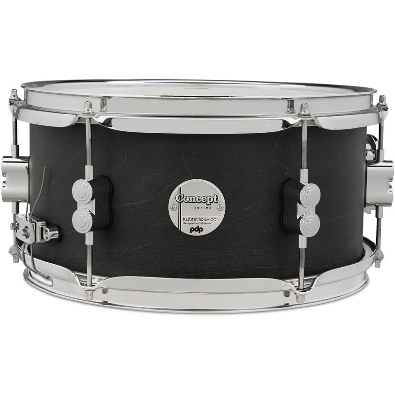 Foto van Pdp drums concept satin black wax maple 12 x 6 inch snaredrum