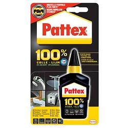 Foto van Pattex 100% lijm, tube van 50 g, op blister