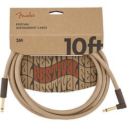 Foto van Fender festival cables natural r/a instrumentkabel 3m