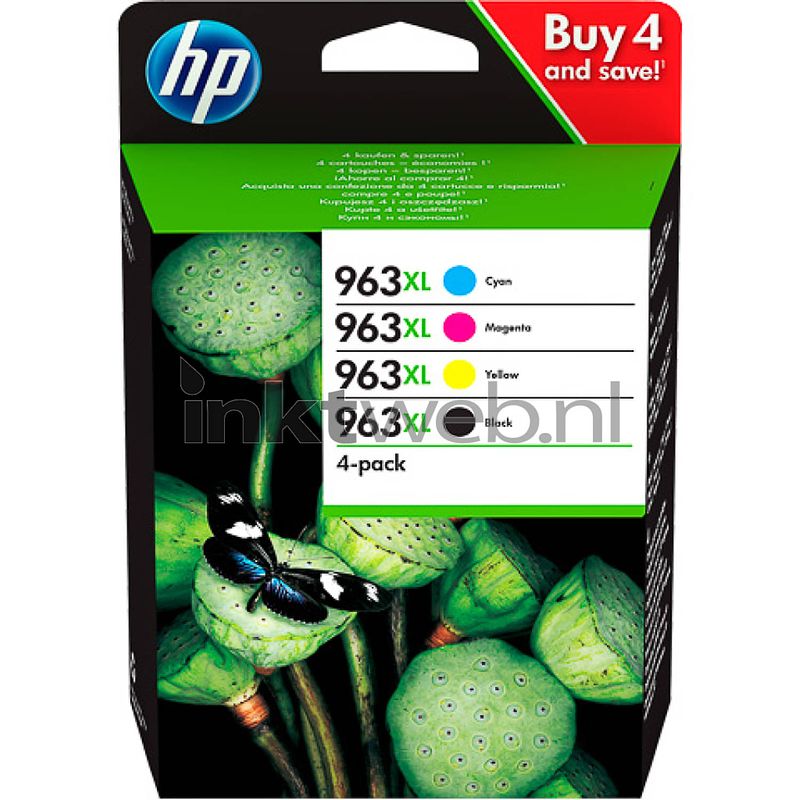 Foto van Hp 963xl multipack zwart en kleur cartridge