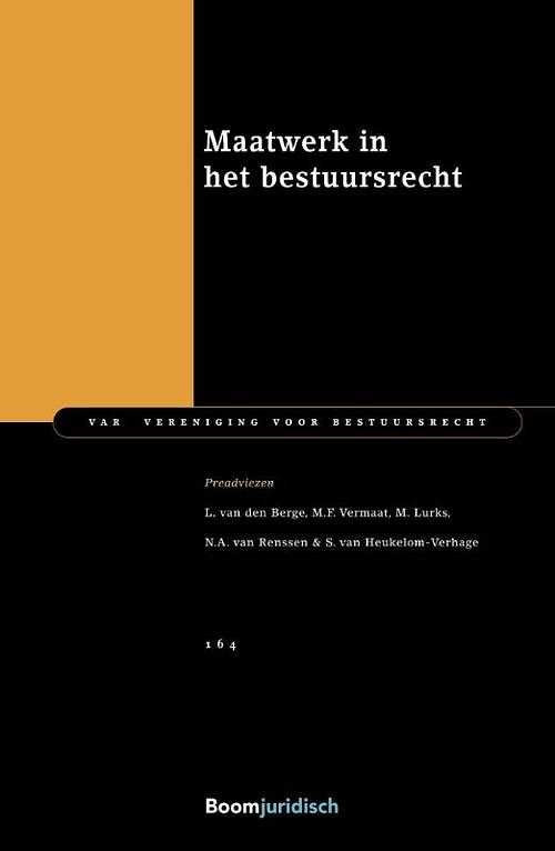 Foto van Maatwerk in het bestuursrecht - l. van den berge - paperback (9789462908079)