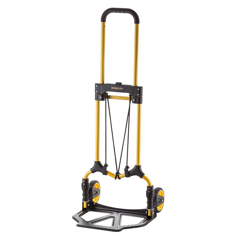 Foto van Stanley opvouwbare steekwagen sxwtd-ft580 - max. 70kg - 41 x 40 x 102 cm - zwart/geel