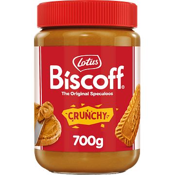 Foto van 2e halve prijs | lotus biscoff speculoos pasta crunchy 700g aanbieding bij jumbo