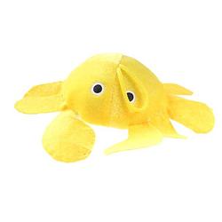 Foto van Lg-imports knuffel krab 15 cm pluche geel