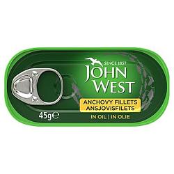 Foto van John west ansjovisfilets in olie 45g bij jumbo