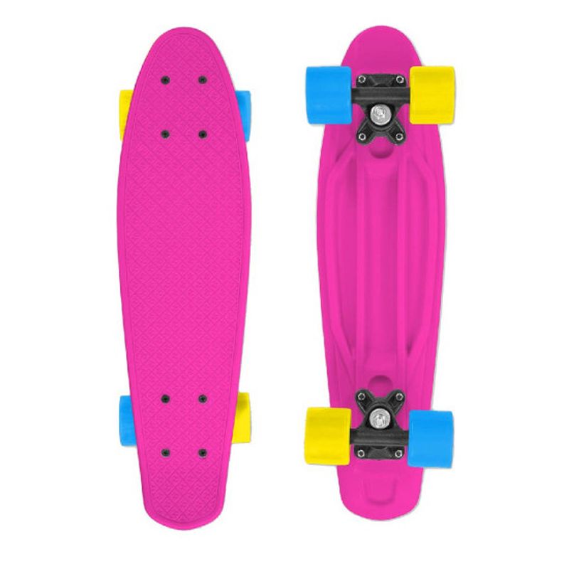 Foto van Street surfing - fizz fun skateboard - 60 cm - roze