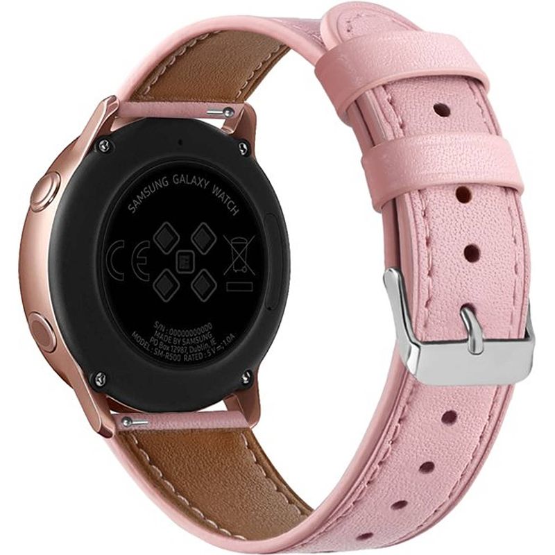 Foto van Smartphoneclip - bandje leer roze - voor galaxy watch active (2)